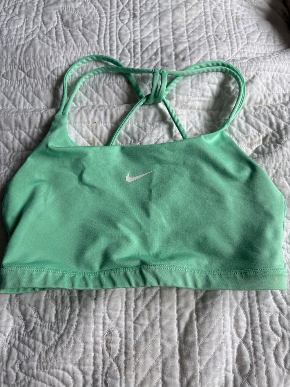 Nike Mint Green Strappy Back Sports Bra
